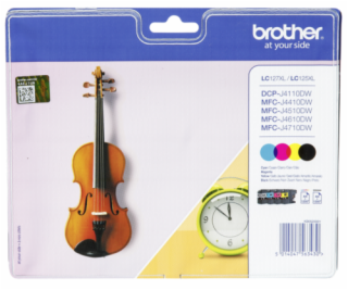 Brother LC-127 / LC-125 XL Value Pack BK/C/M/Y