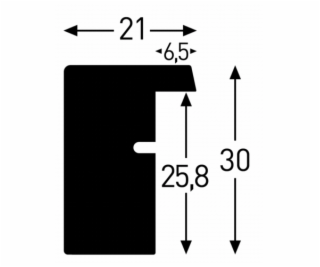 Nielsen Apollon biela    21x29,7 drevo DIN A4            ...