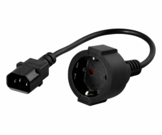 PowerWalker IEC ochrannny kontak Adapterk. C14 - CEE 7/3 ...