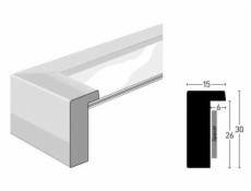Nielsen Aura biela 18x24 drevo vrat. Passepartout 1134001