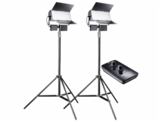 walimex pro Sirius 160 LED 65W Bi Color 2-Pack with Tripods