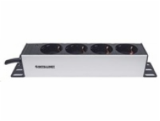 Intellinet 10" Power Strip, 4 zásuvky, German Type, With Switch, LED indicator, čierny
