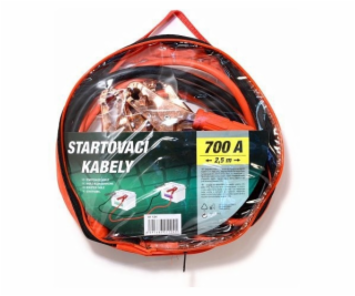 Startovací kabely 700A 2,5m zipper bag, COMPASS