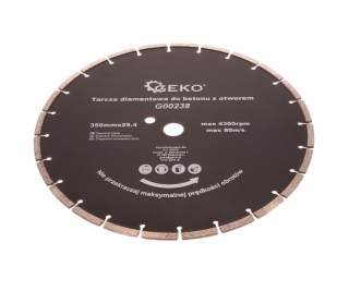 Kotouč diamantový řezný do betonu, 350x25,4 mm, GEKO