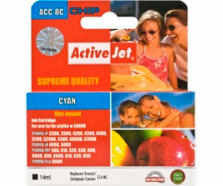 ActiveJet Ink cartridge Canon CLI-8 Cyan WITH CHIP - 14 m...