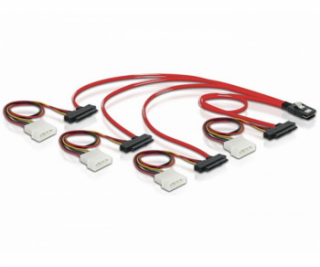 DeLock kábel SAS mini 36-pin / 4x SAS 29-pin 50 cm