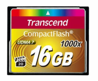TRANSCEND Compact Flash Card (1000x) 16GB (Ultimate)