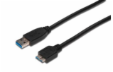 Digitus AK-300117-003-S USB 3.0 USB A - Micro USB B, M / M, 0,25 m,UL, bl