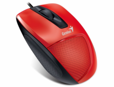GENIUS myš DX-150X, drátová, 1000 dpi, USB, červená