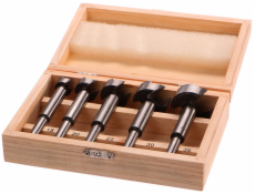 Frézy-sukovníky, do dřeva, 5ks, 15-20-25-30-35mm, stopka 8mm, GEKO