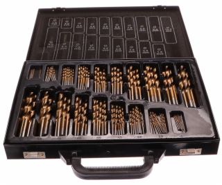 Sada vrtáků do železa, HSS 170ks, titanový potah, GEKO