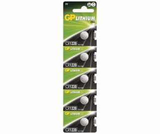 GP Batérie LITHIUM gombíkové CR1220 5ks 3V 36MAH