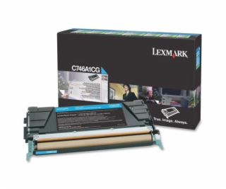 TONER LEXMARK C746, C748 Cyan Return Program Toner Cartri...