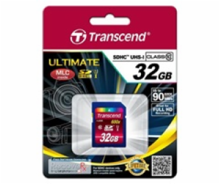 TRANSCEND SDHC Class 10 UHS-I, 600X, 32GB (Ultimate)