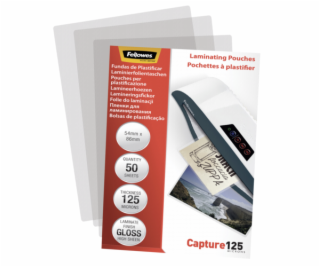 Fellowes lamino. folie 54x86 mm 125 mic leskly - 50 kusov