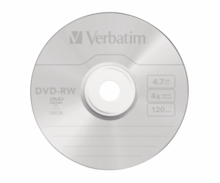 1x5 Verbatim DVD-RW 4,7GB 4x Speed, Jewel Case