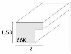 Deknudt S66KF1 P1          20x30 drevo biela s Passepartout