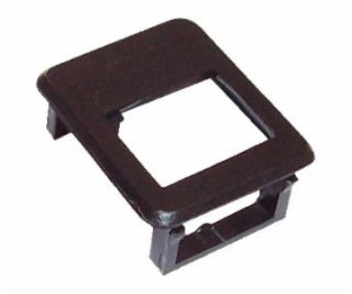 Rámček pre keystone do patch panelu čierny