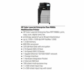 HP Color LaserJet Enterprise flow MFP M880z  A3