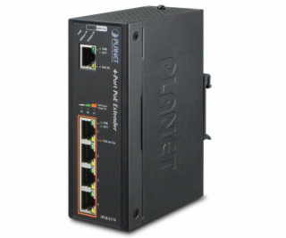 Planet IPOE-E174 PoE extender + switch, IEEE802.3at, 4 + ...