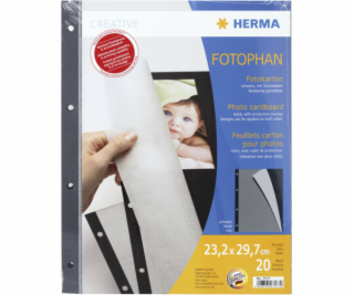 Herma Fotokarton cierna 20 listov 7577