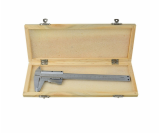 Měřítko posuvné kovové, 0-150mm x 0,02, dřevěná krabička,...