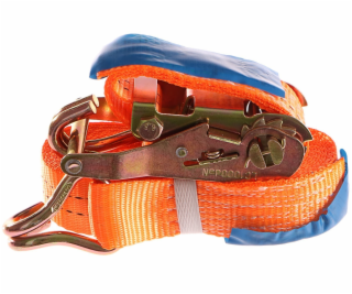 Popruh upínací s ERGO ráčnou a hákem, 8m/2T/35mm, GEKO