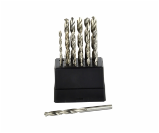 Vrtáky do kovu, sada 19ks, 1-10mm, po 0,5mm, GEKO PREMIUM