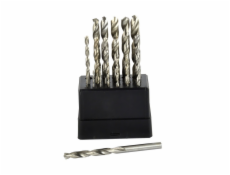 Vrtáky do kovu, sada 19ks, 1-10mm, po 0,5mm, GEKO PREMIUM