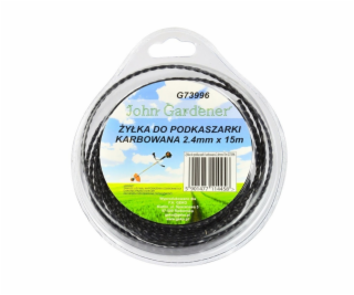 Struna do sekačky, 2,4mm, 15m, zvlněný profil, nylon, GEKO