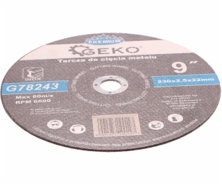 Kotouč řezný na kov, 230x2,5mm, GEKO PREMIUM