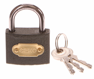 Zámek visací, 50mm, 3 klíče, GEKO