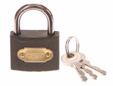 Zámek visací, 50mm, 3 klíče, GEKO