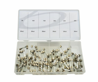 Sada skleněných pojistek 120 ks, GEKO