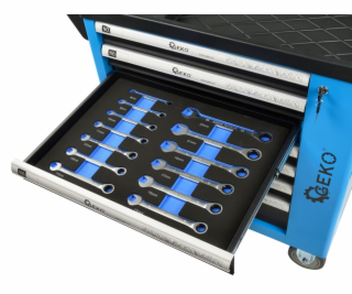 Dílenská skříňka s výbavou 243ks 7 zásuvek GEKO