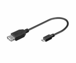 PREMIUMCORD Redukce USB 2.0 A - Micro B OTG, kabel (F/M, ...