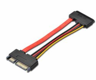 PREMIUMCORD Kabel SATA + napájení prodlužovací k HDD, 15cm