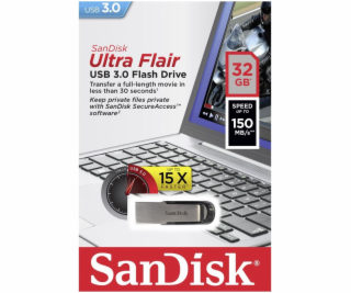 SanDisk Cruzer Ultra Flair  32GB USB 3.0 150MB/s  SDCZ73-...