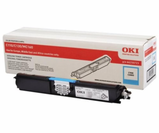 44250723 OKI Toner cyan pre C110/130n (2.500 stran) /MC160