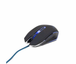 GEMBIRD myš MUSG-001-B optická, modro-černá, 2400 dpi, USB