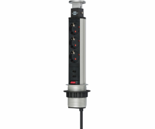 Brennenstuhl Tower Power Tisch Predlzov. kabel 3-fach+2xU...