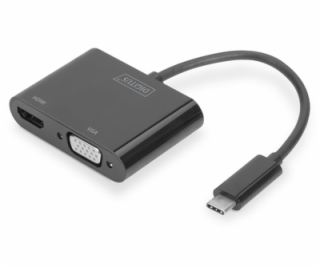 DIGITUS USB typ C na HDMI + VGA adapter