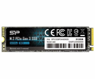Silicon Power A60 M.2 2280 512GB Max2200/1600 MB SP512GBP...
