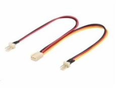 PremiumCord Rozdvojka pre napájanie ventilátorov 3pin TX 22cm