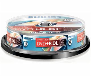1x10 Philips DVD+R 8,5GB DL 8x SP