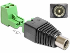 Delock Adaptér DC 2,1 x 5,5 mm samica&gt; svorkovnice 2 piny 2-časti