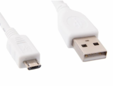 GEMBIRD kábel microUSB - USB, 1m, biely