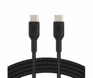 Belkin USB-C/USB-C kabel 1m ummantelt, cierna CAB004bt1MBK