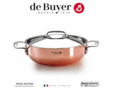 De Buyer Prima Matera Saucepot Copper/Steel 28cm curved induct.
