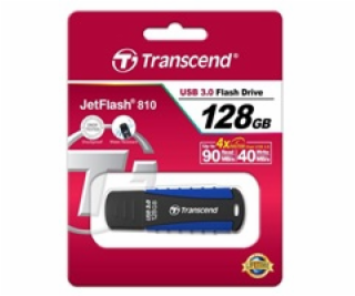 TRANSCEND USB Flash Disk JetFlash®810, 128GB, USB 3.0, Bl...